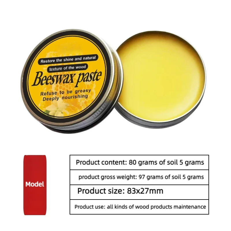 Chopping Board Beeswax Paste - （3/25/80g）Food Grade Coconut Oil + Vitamin E Deep Nourishment Restore Wood's Natural Shine Tool